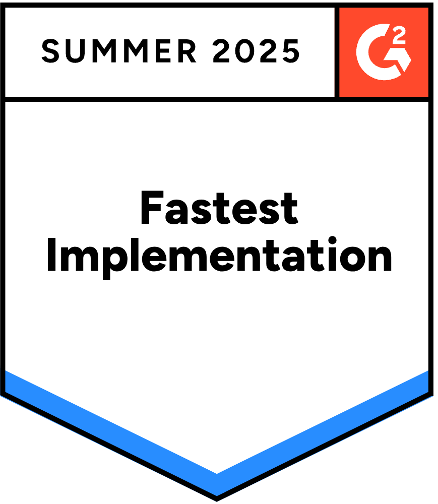 G2 - Fastest Implementation Summer 2025